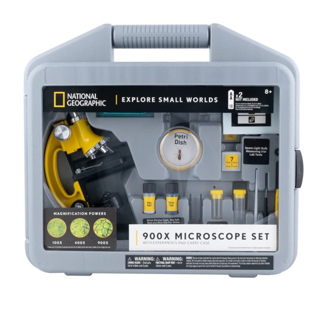 National Geographic 900X Microscope STEM Science Kit Set